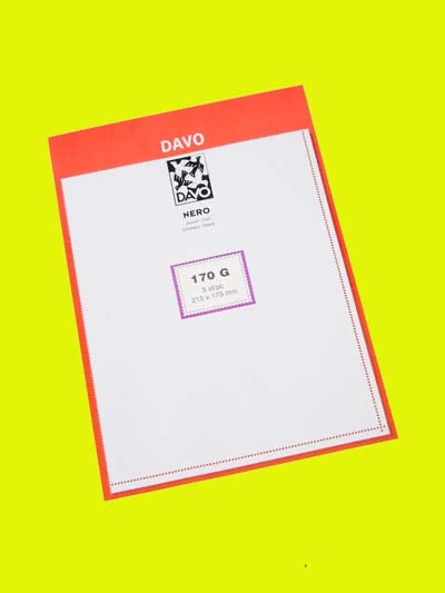 Davo Nero N170G, 215 x 175 mm