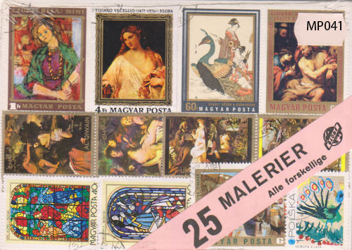 25 verschillende schilderijen