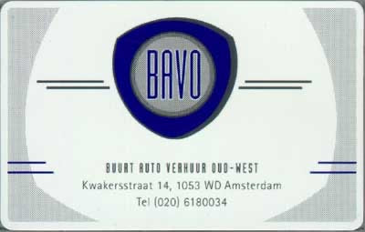 BAVO, Buurt auto verhuur