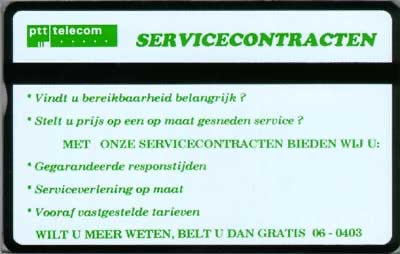 PTT Telecom Servicecontracten