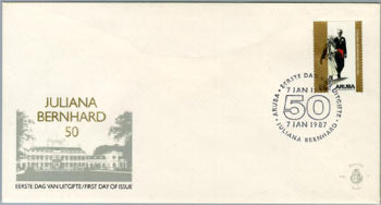 1987 Jubileumzegel 50 jaar Huwelijk