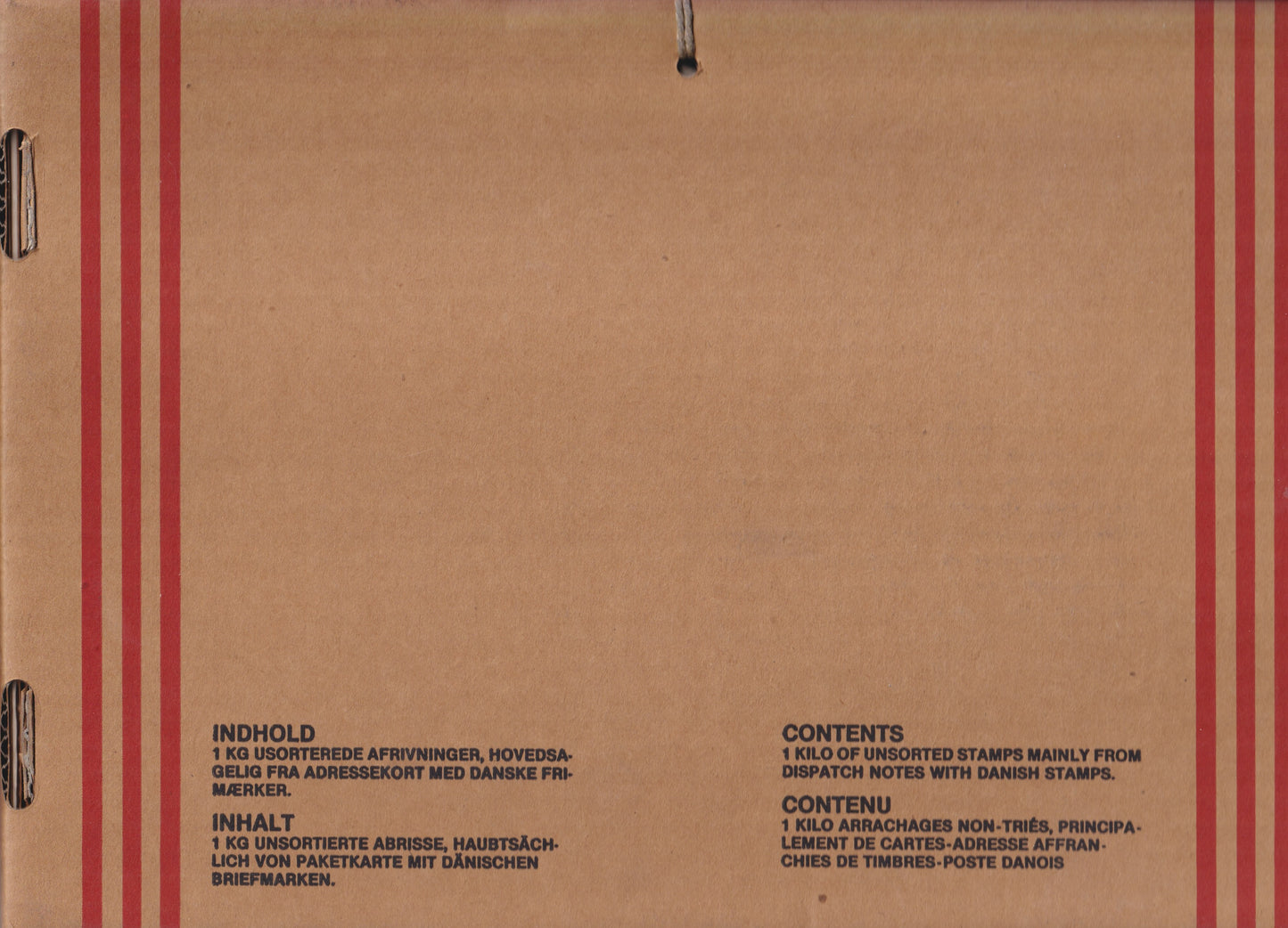 Denemarken POST VERZEGELD 1 KILO, 1989 oktober