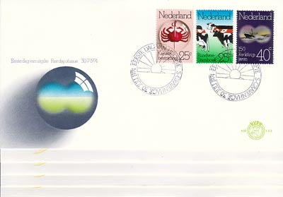 1974 complete jaargang FDC's
