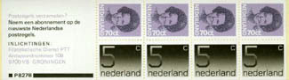 1985 Postzegelboekje no.27b