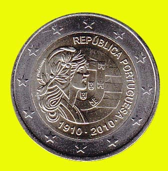 Portugal 2010 unc, 100 jr. Portugese rep.