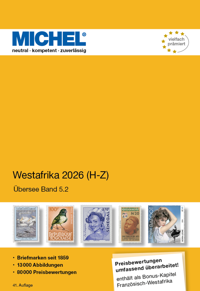 Michel West Afrika 2026/27 in kleur, UK 5.2