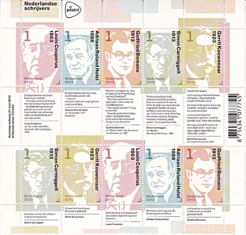 2013 Nederlandse schrijvers