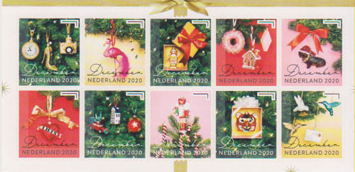 2020 Decemberzegels, 10 stuks