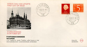 1971 Fosforescerende waarden, 0,30 en 0,05 gulden