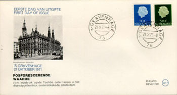 1971 Fosforescerende waarden, 0,70 en 0,50 gulden