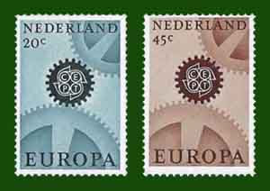 1967 Europazegels fosfor