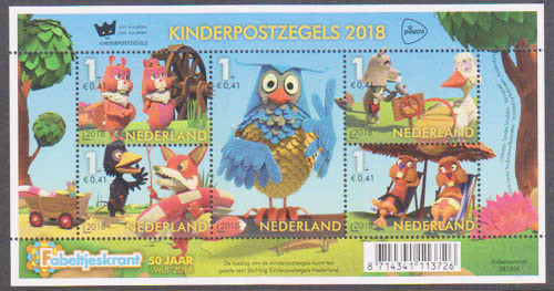 2018 Kinderzegels 2918 Meneer de Uil