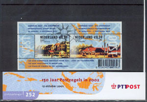 2001 Blok 150 jaar postzegels in 2002