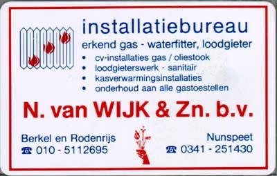 Installatiebureau N. van Wijk & Zn.
