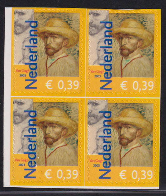 2003 Vincent van Gogh met L forfor (2139b) blok van 4