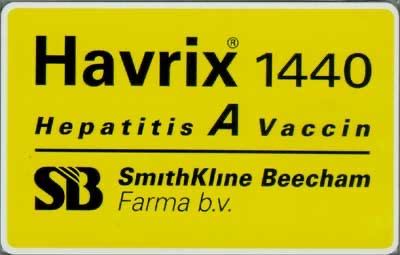 Havrix 1440 (gedrukt op 1e standaardserie)