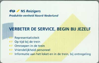 NS Reizigers, verbeter de service...