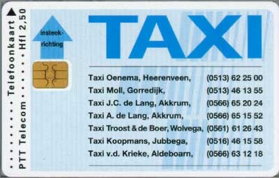 Taxi, de Tjongerschans, pijl insteek omhoog