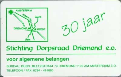 Stichting Dorpsraad Driemond, 30 jaar