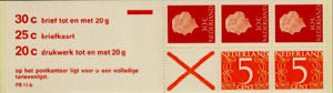1972 Postzegelboekje no.11bF, fosfor