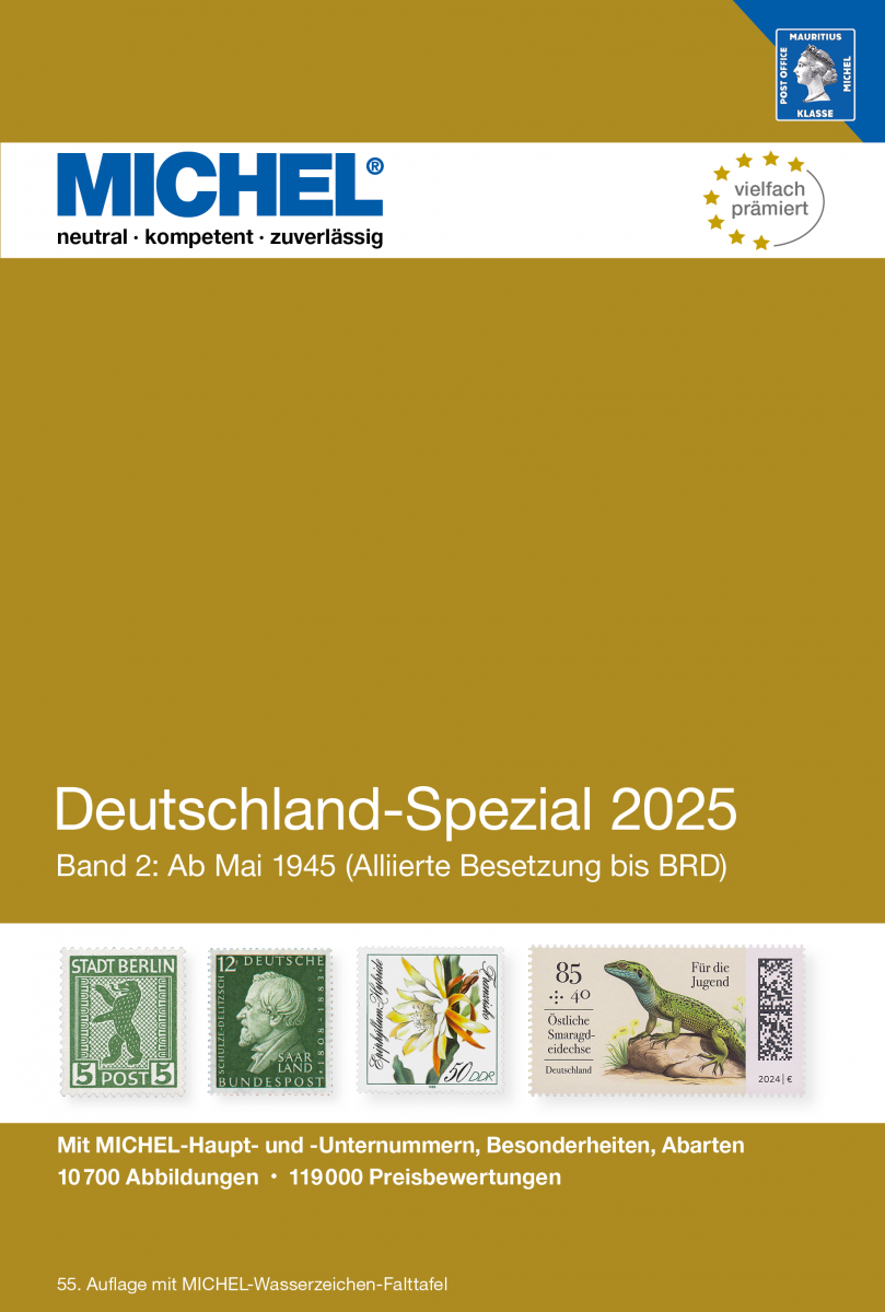 Michel Duitsland SPECIAAL na 1945, in kleur 2025