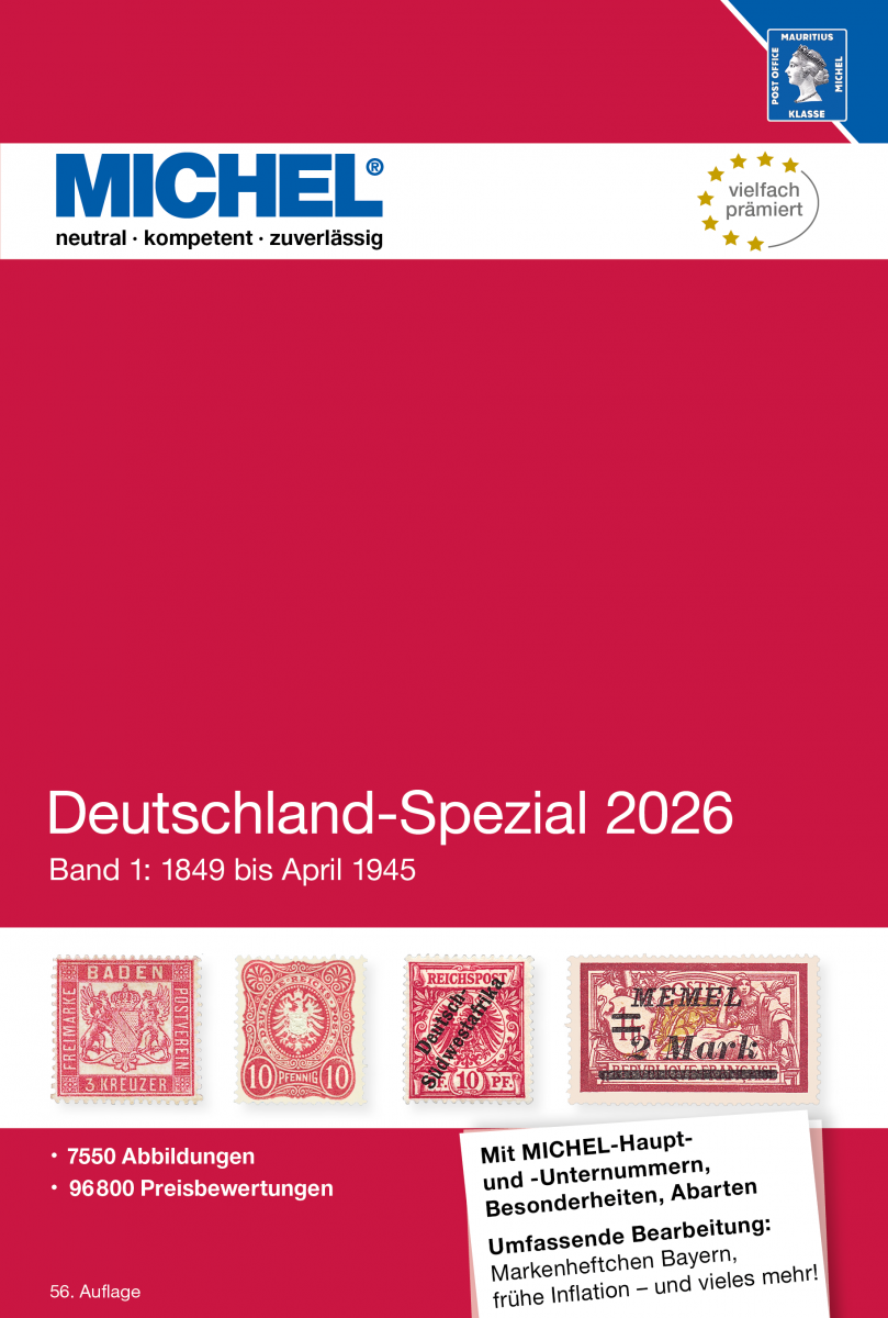 Michel Duitsland SPECIAAL deel 1, 1849 tot 1945, in kleur 2026