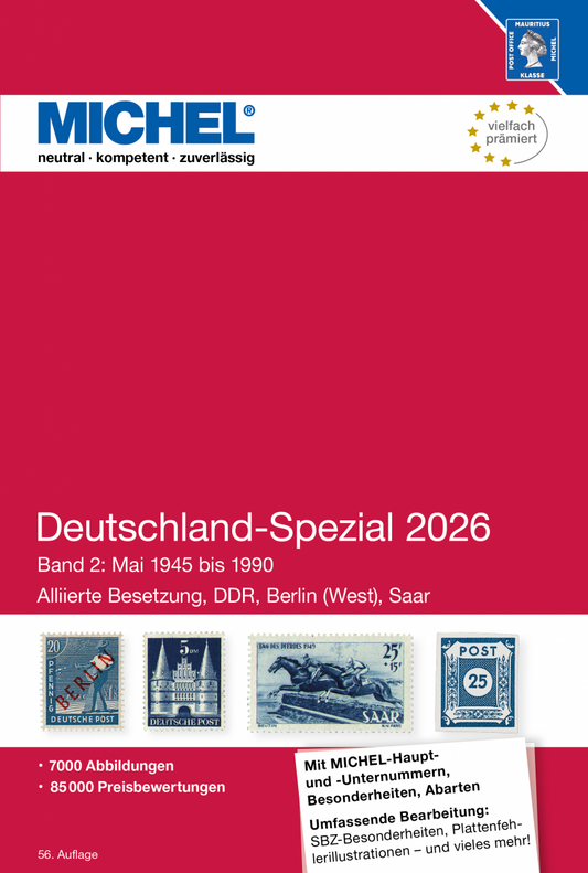 Michel Duitsland SPECIAAL  deel 2, 1945-1990  zonder BRD, in kleur 2026