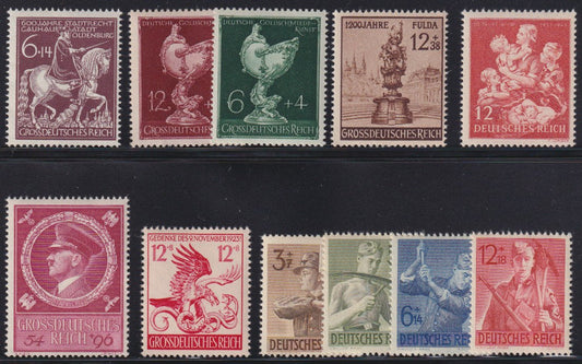Duitse Rijk, lotje postfrisse zegels