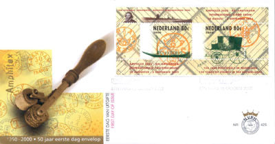 2000 Blok 150 jaar. Zegels