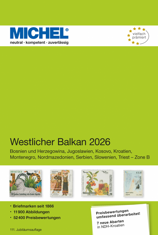 Michel Westelijke Balkan 2026 in kleur, harde kaft, deel 6