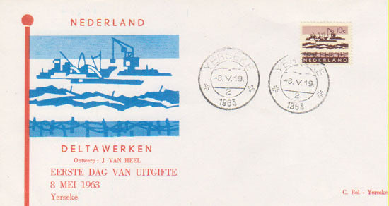 1962 Deltawerken, 10c, Bol