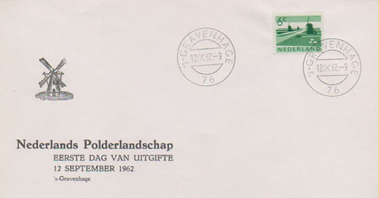 1962 Polder met molens, 6c
