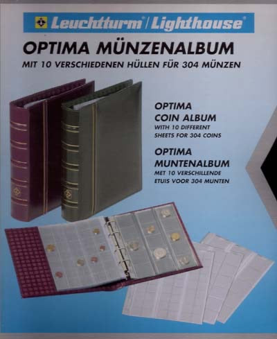 Leuchtturm Optima classic munten album incl. 10 bladen