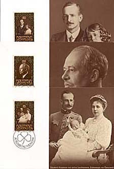 Liechtenstein MK23, 75e verjaardag Franz JosefII