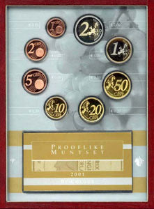 PROOFSET Nederland 2001 EURO's, Prooflike