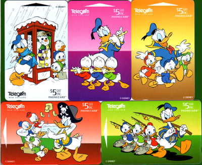 N-Zeeland, Friends van Mickey deel 4, 5 stuks ongebr.