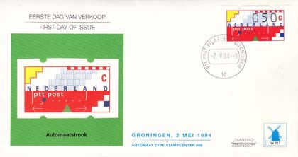 1994 Automaat zegel, 0,50 gld.
