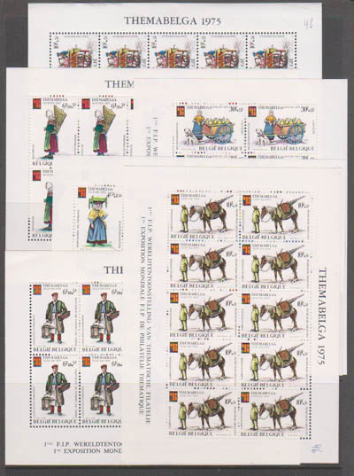 BELGICA 1975, 6 velletjes postfris