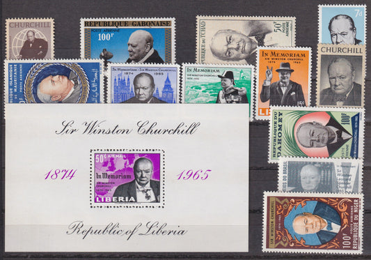 Churchill, diverse landen ongebruikt.