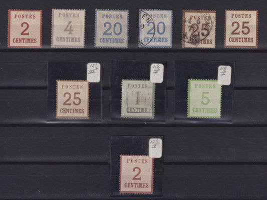 Elsas Lotharingen 1870-1871, gemengde kwaliteit, hoge cat. waarde