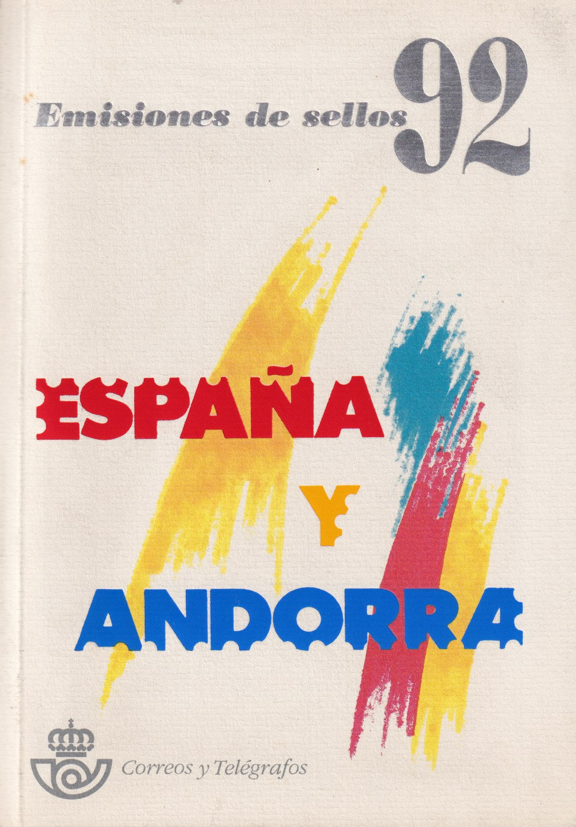 1992 Spanje en Andorra jaarboek in soft cover, 32 bladz.