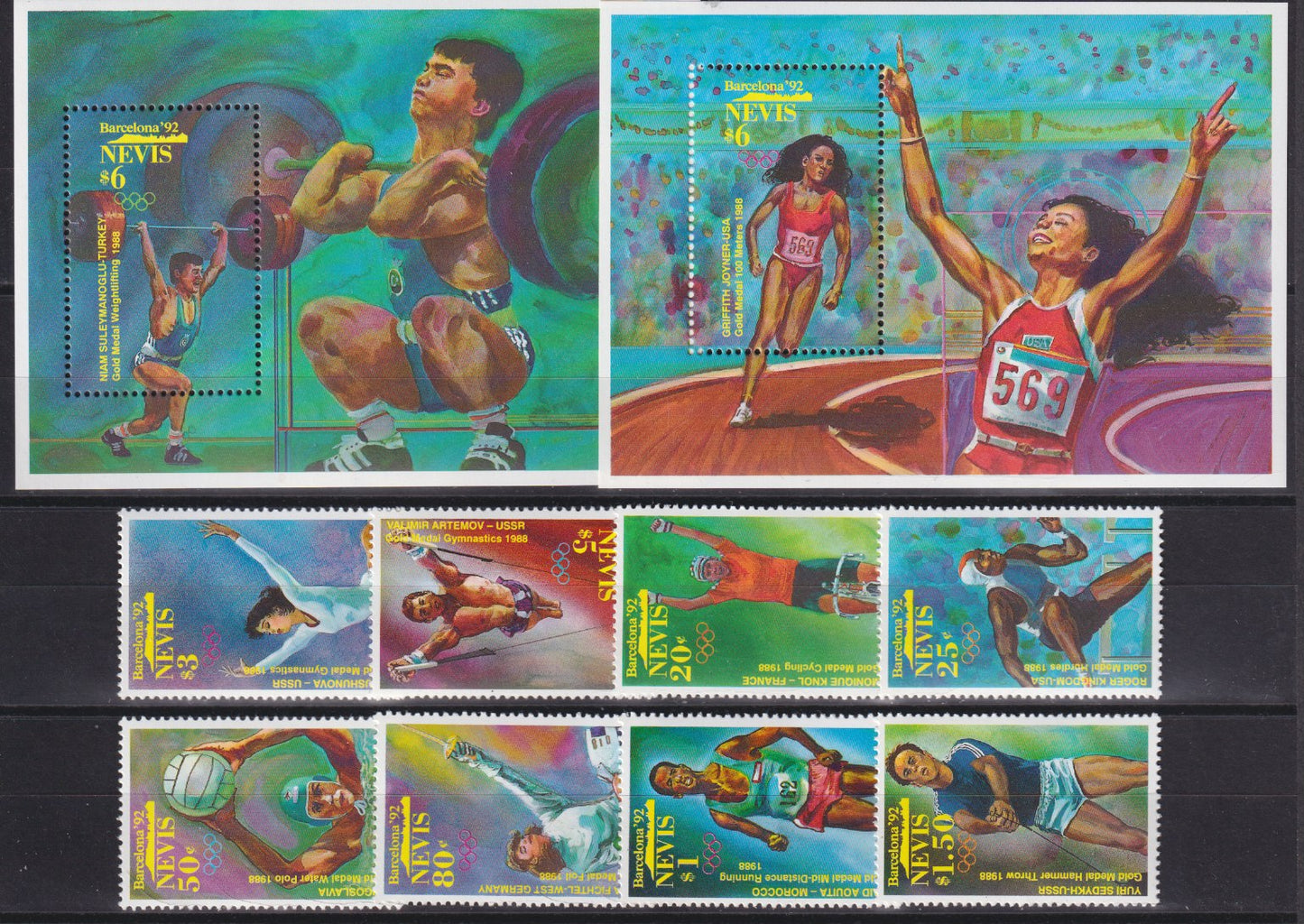 1992 NEVIS, olympics Barcelona postfris