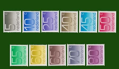 1976 Cijferserie Crouwel, rolzegels