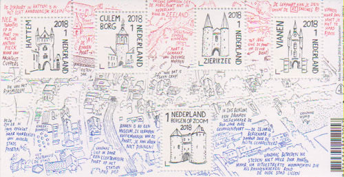 2018 Mooi Nederland, verzamelvel stadspoorten