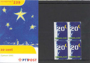2001	Bijplakzegel