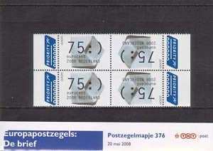 2008 Europazegels, de brief