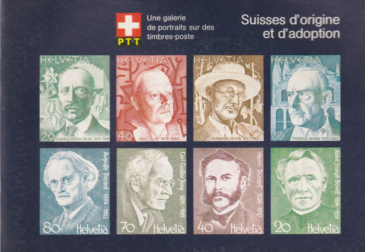 Zwitserland 2 postfrisse series in Carnet met omschrijving