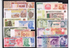 Wereld, 24 verschillende bankbiljetten, unc