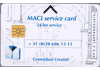 Maci service card