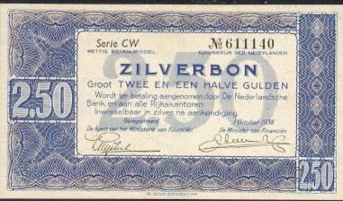 2.50 GLD Zilverbon zfr/pr. - Click Image to Close